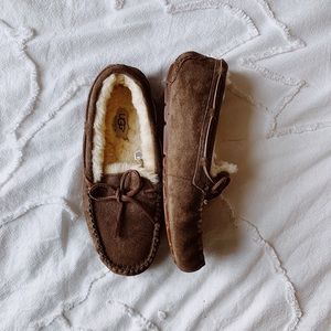 brown Ugg slippers